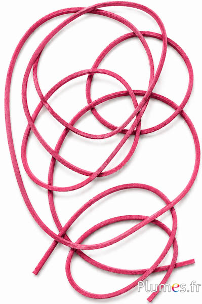 Leren riem - dikte 2 mm - roze